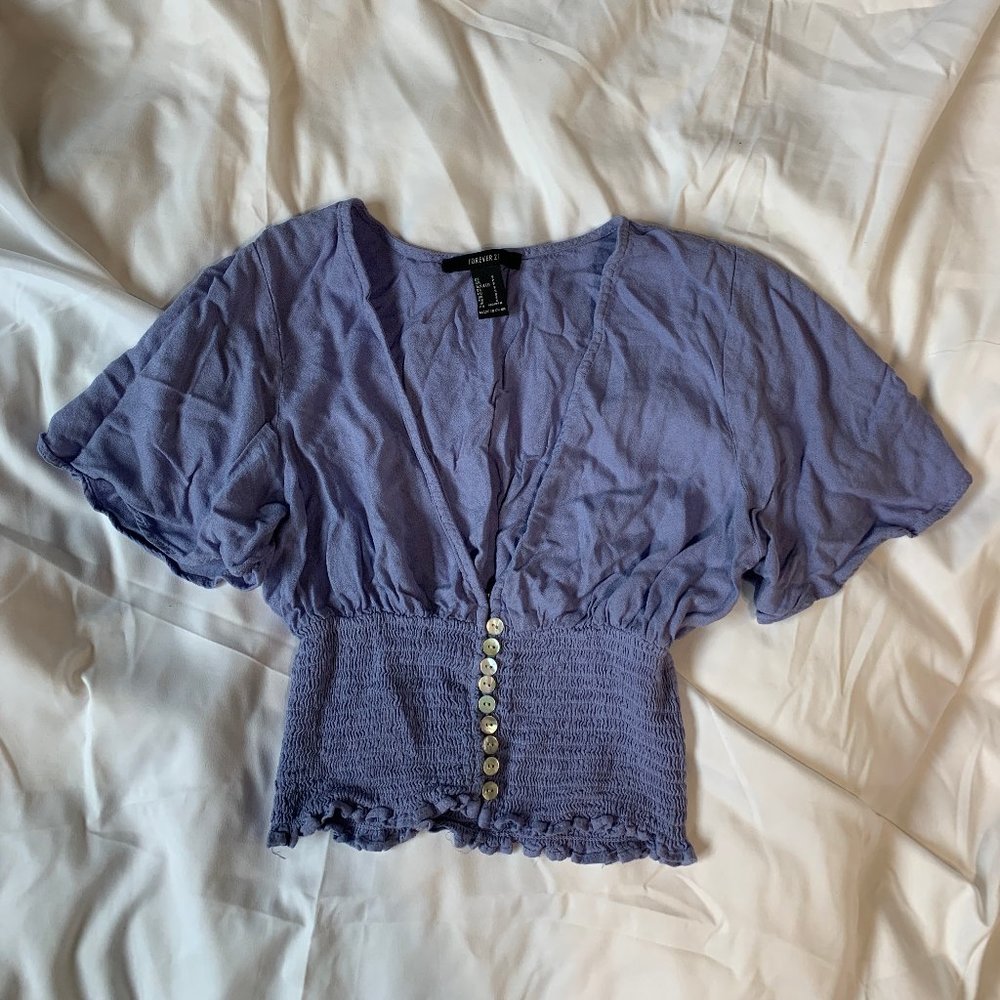 FOREVER 21 Low-Cut Crop Top Size S